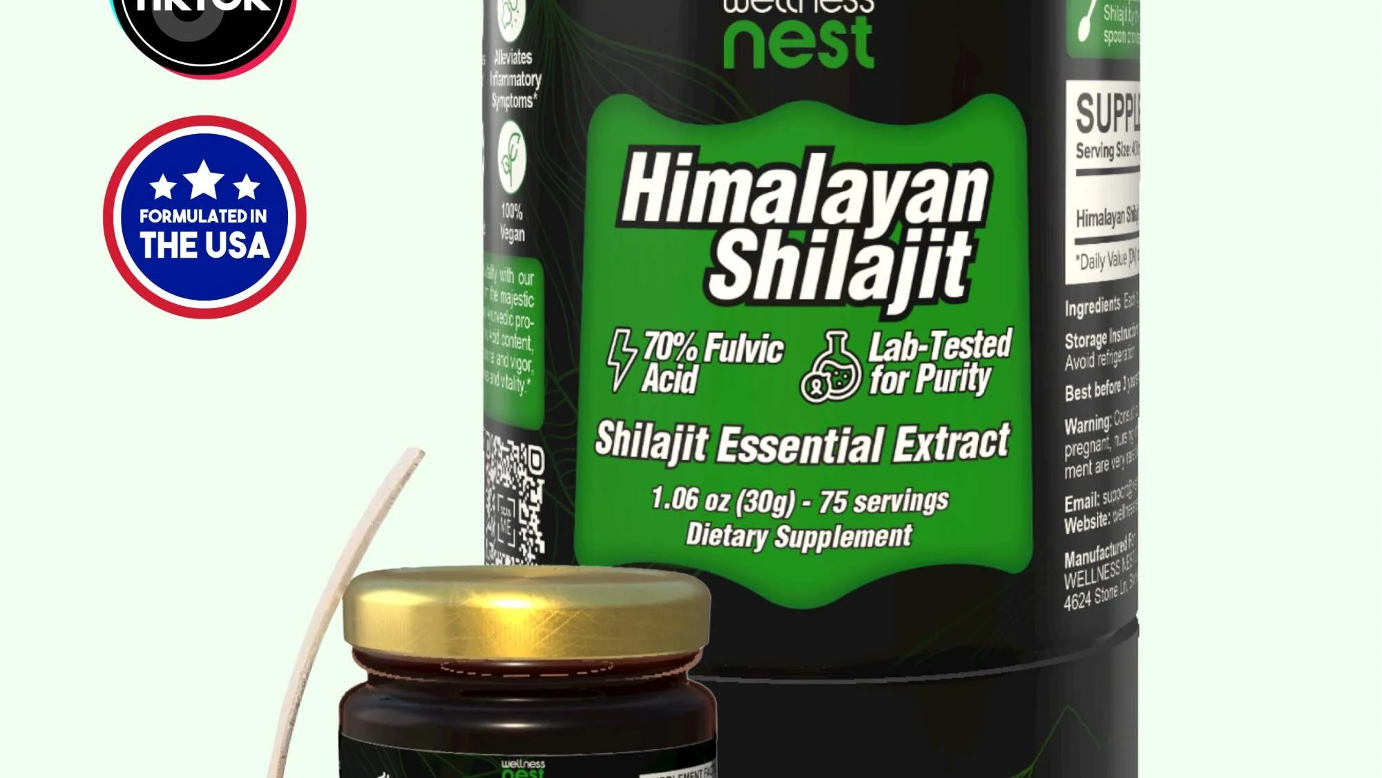 Shilajit Wellness Nest — reines Harz, Premium Qualität